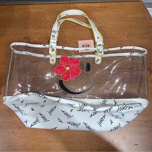 Juicy Couture Transparent PVC Beach Tote Bag